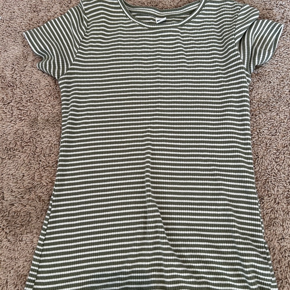 Green stripped top